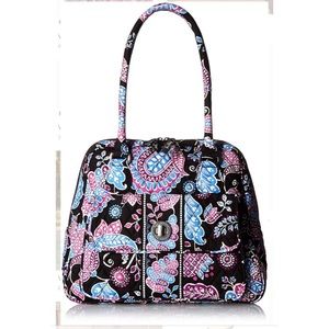 Vera Bradley Turn Lock Satchel & Matching Wallet